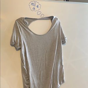Gray Open Back t-shirt